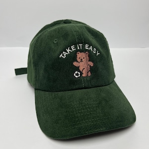 Personalisierte Cord Cap – Bestickte Vintage Baseballkappe mit Wunschtext oder Logo, Custom Snapback, Geschenk für Männer & Frauen