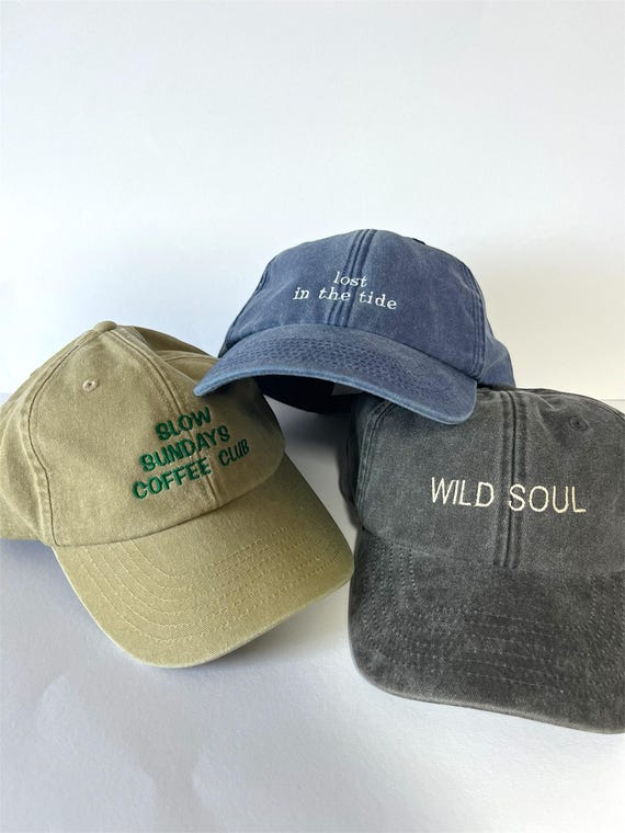 Personalisierte Vintage Cap – Bestickte Retro Baseball Kappe, Custom Dad Hat mit Initialen, Einzigartiges Geschenk für Sie & Ihn