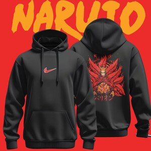 Naruto and Kurama Hoodie Etsy
