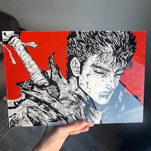 Berserk Guts | Anime art | A unique gift for fans