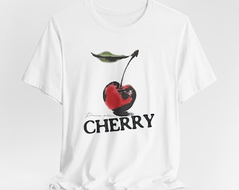 Cherry T Shirt: Unisex Vintage Style Fruit Top