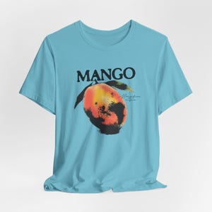 Unisex Mango Print Shirt - Mango Graphic Tee for Fruit Lovers & Foodie, Cool Botanical Top, Vintage Style Shirt, Fruit Lovers Gift