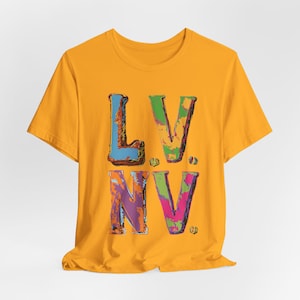 Las Vegas Shirt - Unique Las Vegas Nevada Typography Shirt for City Lovers, Unisex Nevada Travel Gift