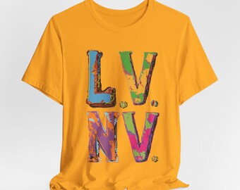 Las Vegas Typography Shirt: Nevada Travel Gift
