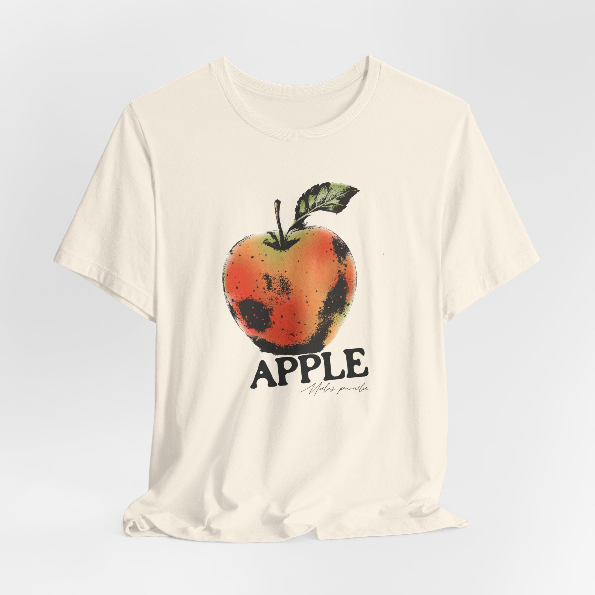 Unisex Apple Print Shirt: Vintage Botanical Graphic Tee - Etsy