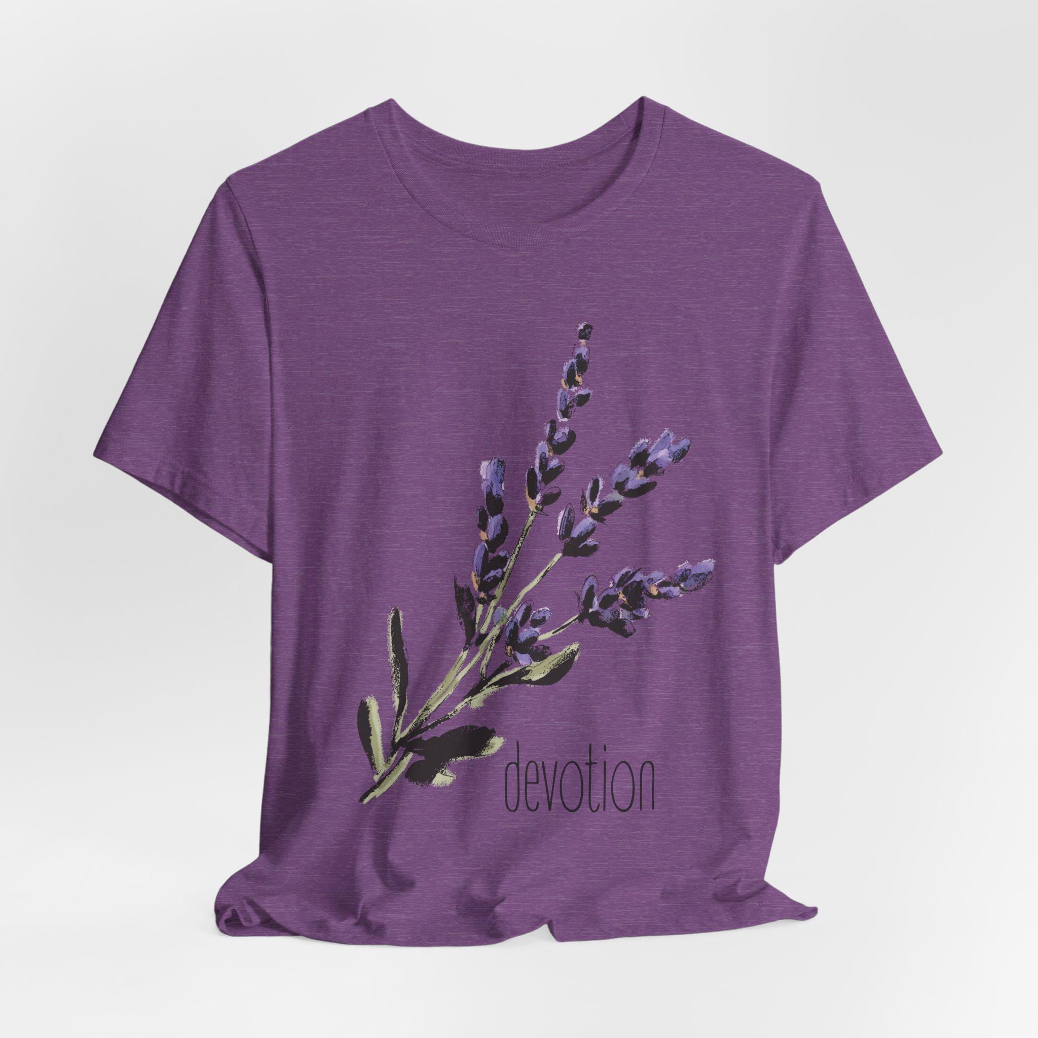 LAVANDA Mute Devotion Tシャツ lavender Lavender Graphic Tee: Boho Botanical Devotion Shirt - Etsy