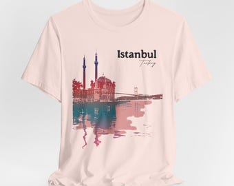 Istanbul Turkey Graphic Tee: Buyuk Mediciye Mosque, Vintage Travel Shirt