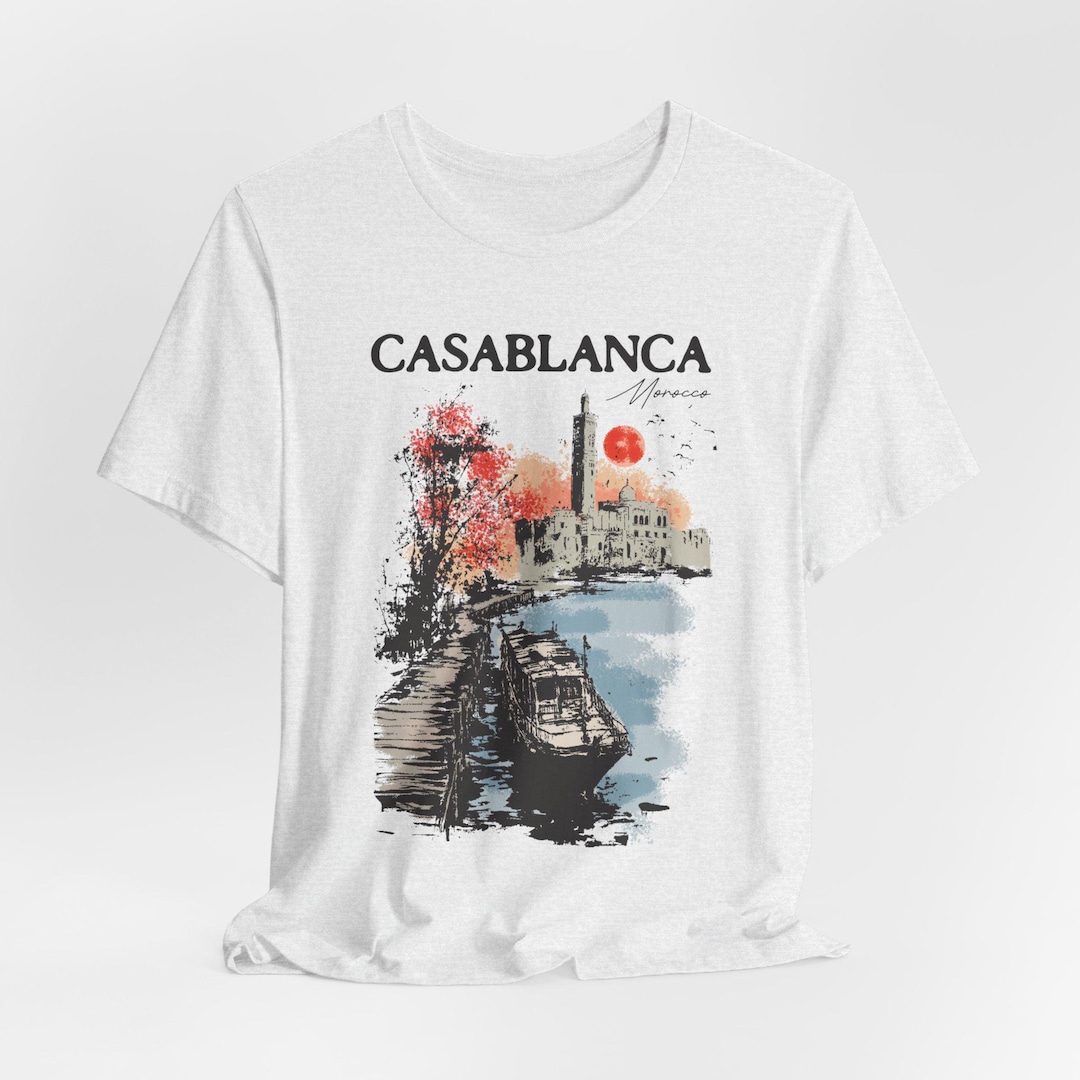 Casablanca Tee | Unisex Vintage Style Morocco Hassan II