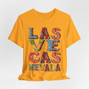 Las Vegas Type Style Shirt - Unique Las Vegas Shirt, Nevada Tee, Unisex Nevada Travel Gift, Vintage Style Tee