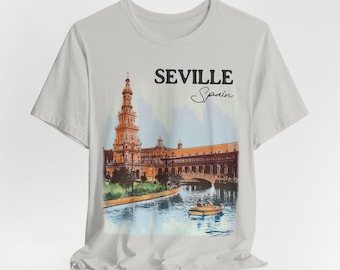 Maglietta Siviglia Spagna: maglietta grafica da viaggio vintage