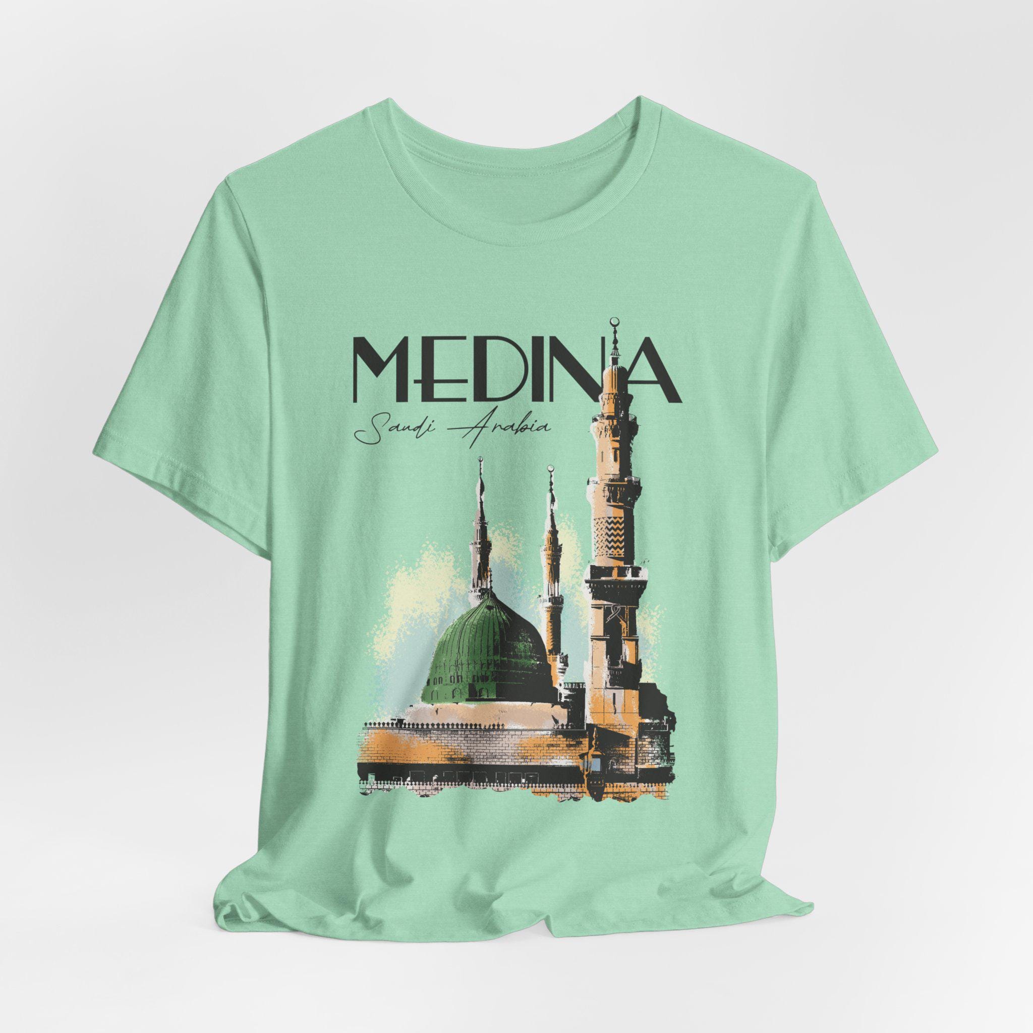 juemi Mosque shirt 美品 Masjid Al-nabawi Tee: Medina Islamic Art Graphic T-shirt - Etsy