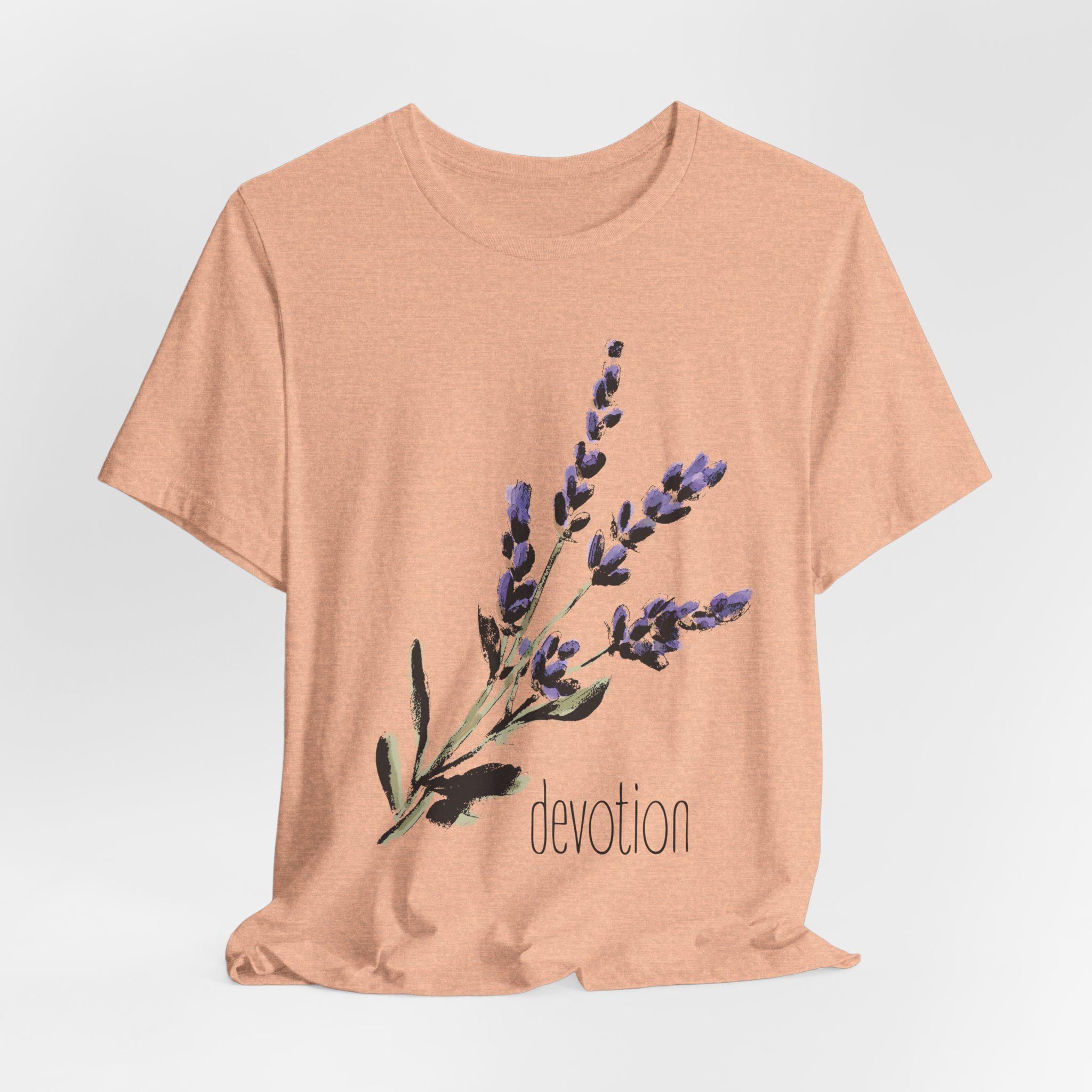 LAVANDA Mute Devotion Tシャツ lavender Lavender Graphic Tee: Boho Botanical Devotion Shirt - Etsy