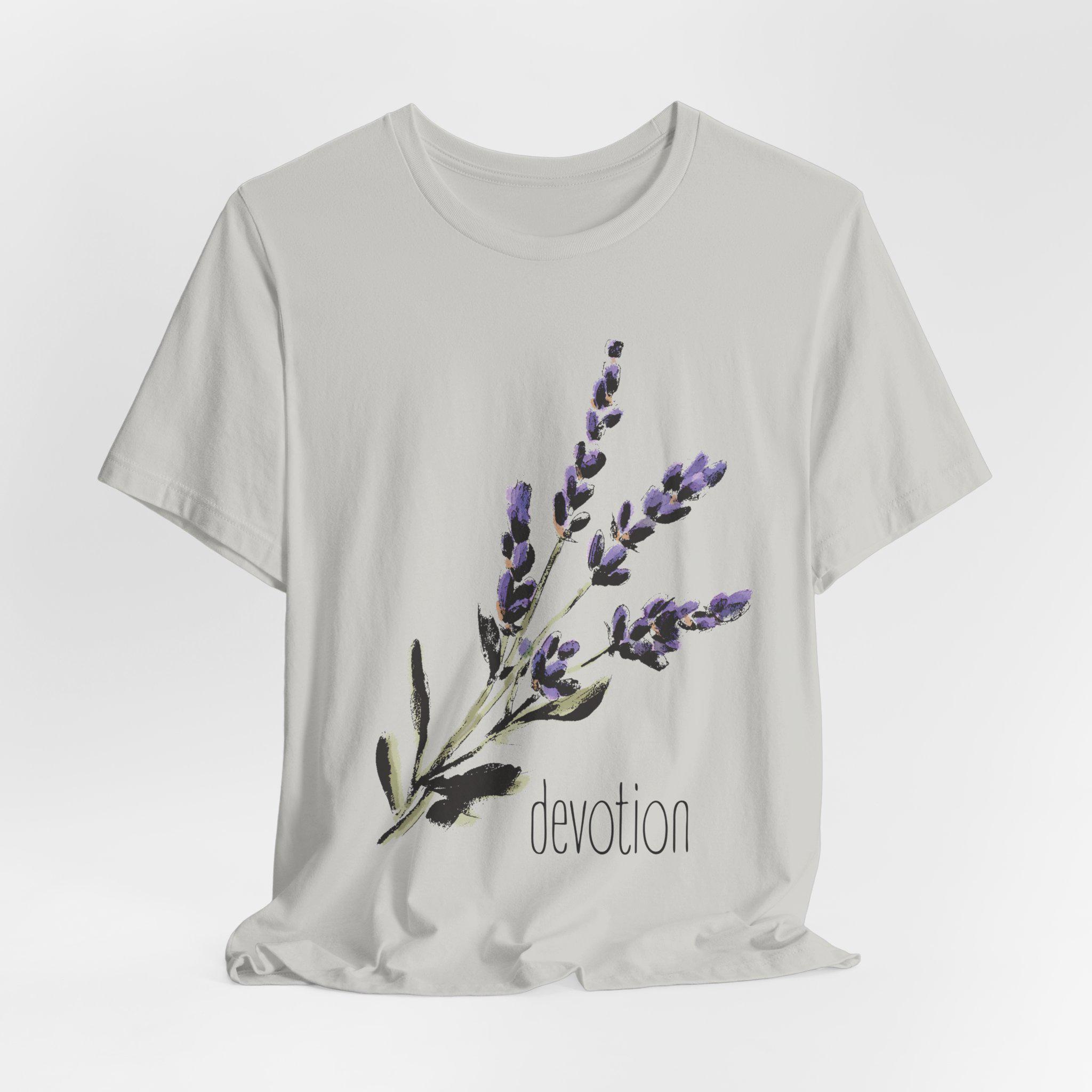 LAVANDA Mute Devotion Tシャツ lavender Lavender Graphic Tee: Boho Botanical Devotion Shirt - Etsy