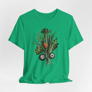 T Shirt | Unisex Veggie Tee | Vintage Style Vegan Shirt | Botanical Graphic Tee | Gift for Her | Foodie Apparel