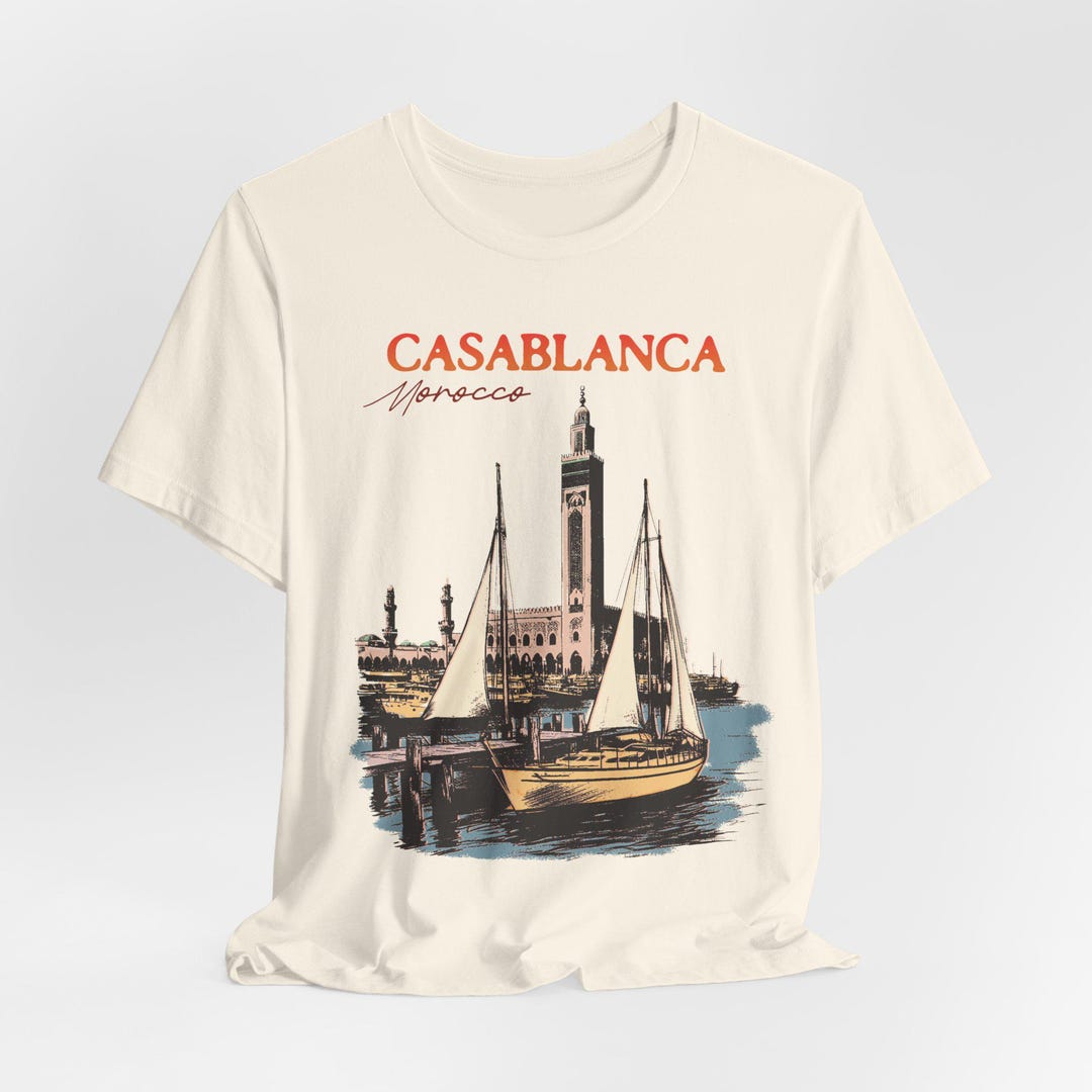 Casablanca Morocco Tee, Unisex Casablanca Tee, Morocco Tee, Casablanca ...