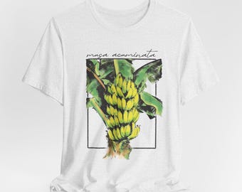 ★SATUR★ Banana Tree Graphic Short Sleeve T-Shirt Seradon M SATUR | 세터 | 바나나 트리 그래픽 반팔 티셔츠 세라돈 민트
