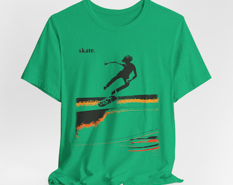 Skateboard Graphic T-shirt: Unisex bomullskläder för skateråkare