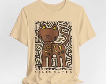 Cat T-Shirt: Unisex Vintage Style Tee for Animal Lovers