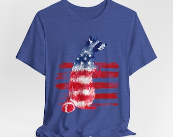 T-shirt patriotique raton laveur : rouge, blanc et sauvage - 4 juillet