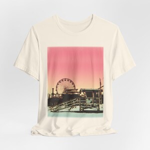 Santa Monica Beach Shirt - Unique Santa Monica California Beach Shirt, LA Travel Gift, Vintage Style Top