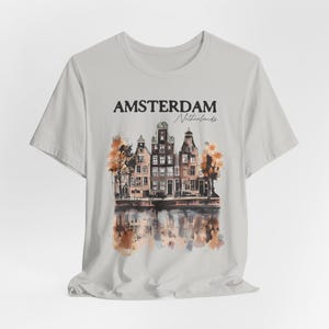 Amsterdam Unisex T Shirt | Vintage Style Tee, Netherlands Graphic, Travel Gift, Gift for Her, Holland Apparel