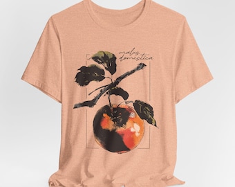 Apple Illustration T-Shirt: Artsy Botanical Graphic Tee