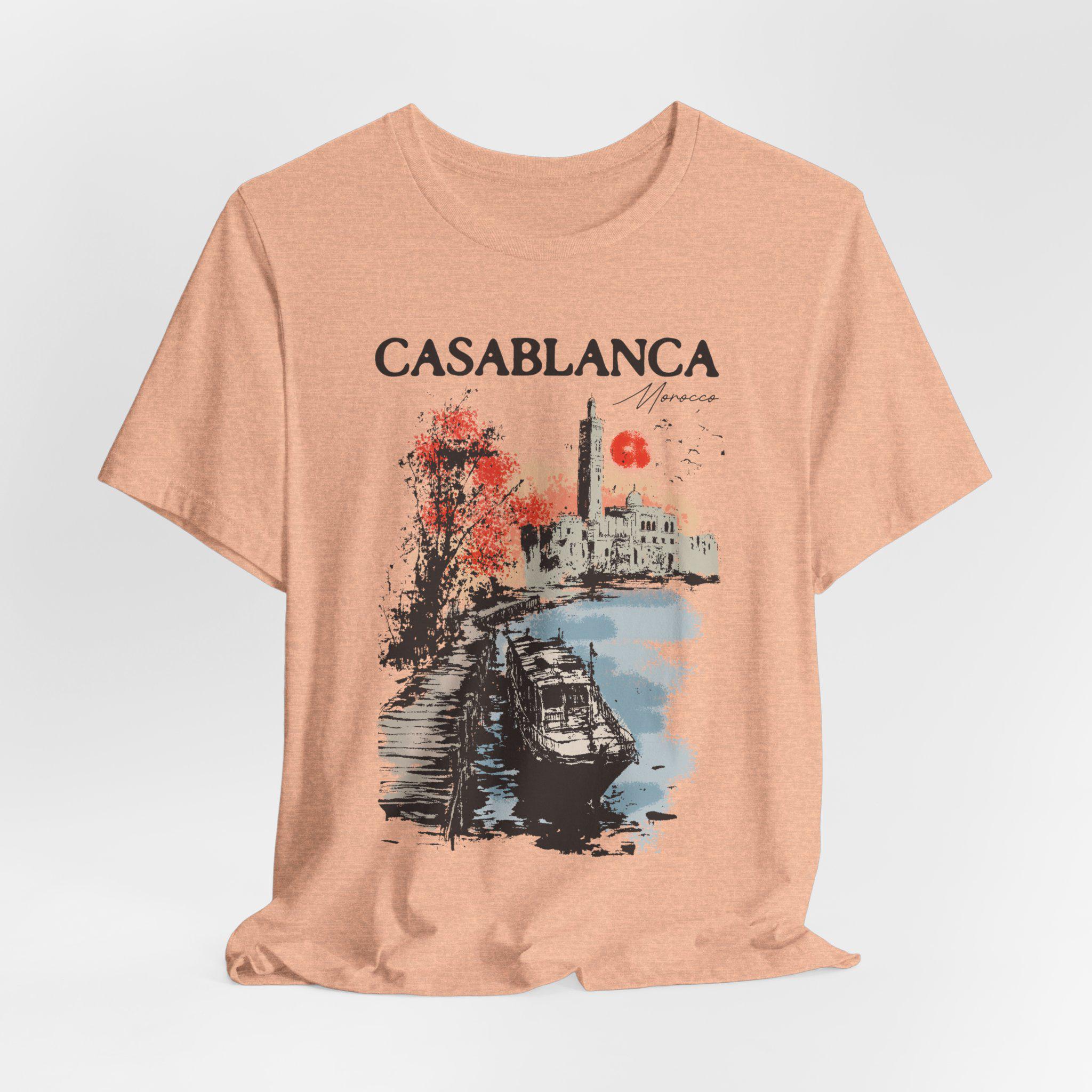 Casablanca Tee | Unisex Vintage Style Morocco Hassan II