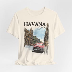 Havana Cuba Shirt - Unisex Retro Style Havana Graphic Tee, Vintage Style Cuba Travel Gift