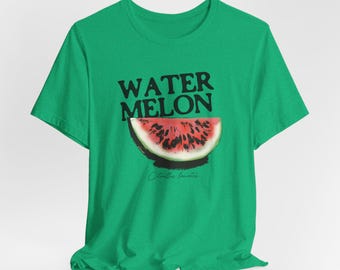 Maglietta unisex con grafica a forma di anguria: maglietta per amanti della frutta in stile vintage