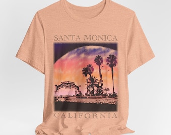 Santa Monica Graphic Shirt: Retro California Beach Top