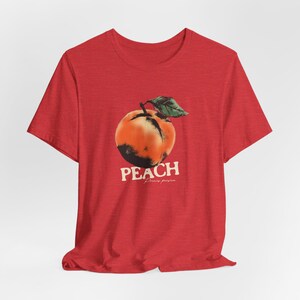 Peach T Shirt - Unisex Peach Graphic Tee for Fruit Lovers & Foodie, Cool Botanical Shirt, Vintage Style Top, Fruit Lover Gif  , Gift for her