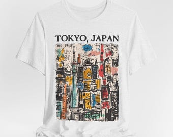 Tokyo Abstract T-Shirt: Unisex Vintage Japan Tee