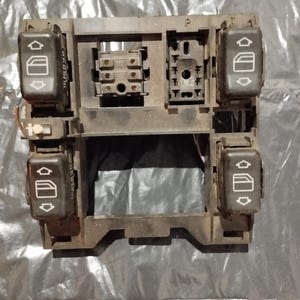 Mercedes W124 Console Central Janelas Interruptores Painel serve 87-95 400E 300E E500 500E OEM 1248210271 Frete Grátis