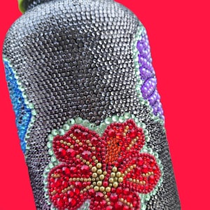 Bouteille de médicaments/vitamines/gélifiés bling bling strass