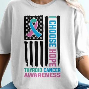 Thyroid Cancer Flag Svg, Thyroid Cancer Awareness Svg Png, Thyroid Cancer Warrior Svg Cricut Sublimation Designs