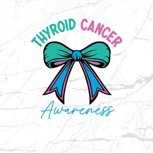 Fiocco di Coquette per la consapevolezza del cancro alla tiroide in formato SVG, SVG PNG per la consapevolezza del cancro alla tiroide, SVG Guerriero del cancro alla tiroide in formato SVG, Disegni per sublimazione Cricut