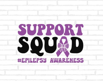 Archivo SVG del Equipo de Apoyo para la Concientización sobre la Epilepsia, Cinta Morada (Descarga Digital)