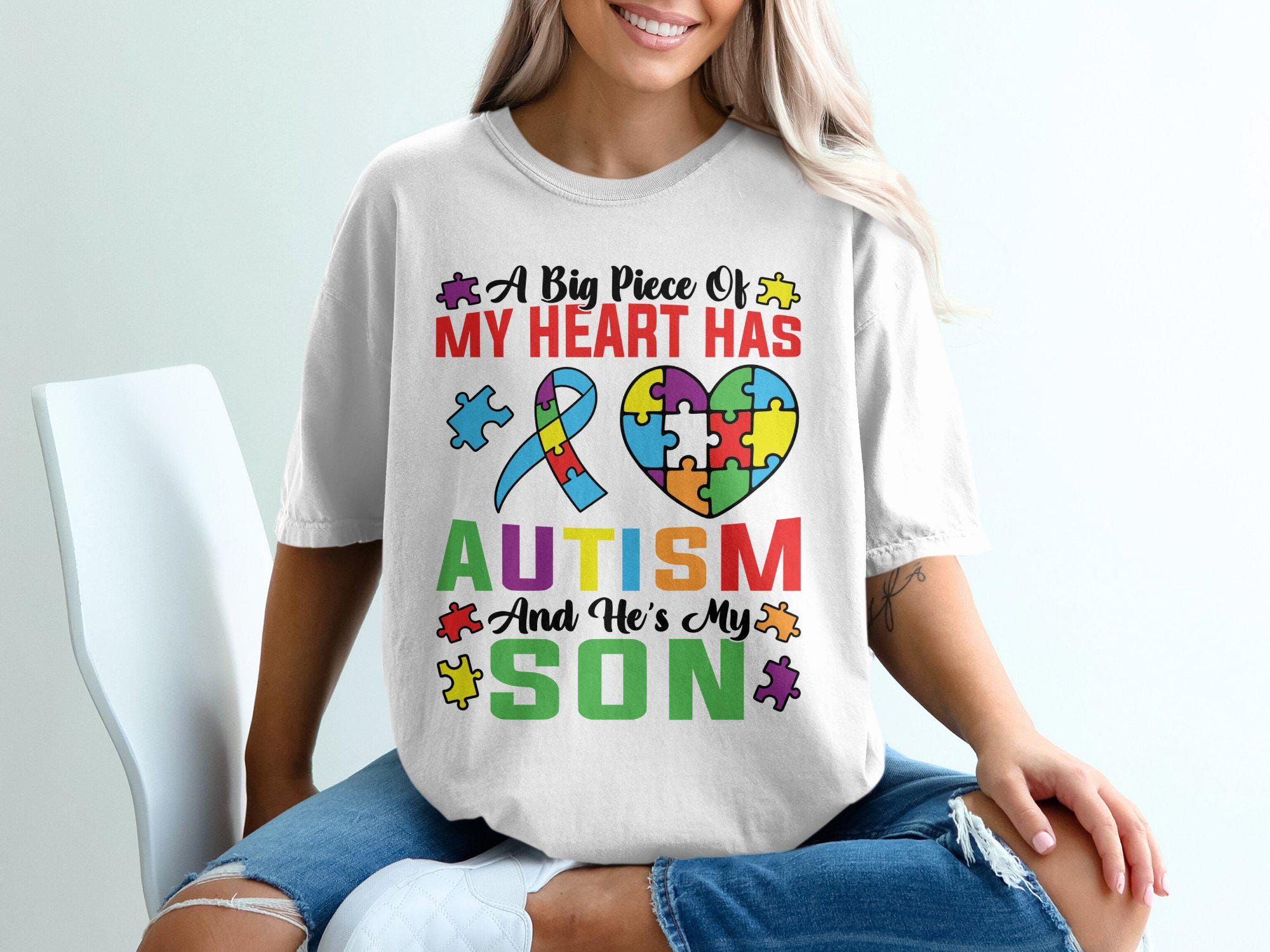 Autism Awareness SVG PNG Bundle, Puzzle Piece Ribbon (digital Download ...