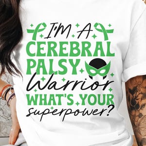 Cerebral Palsy Warrior Svg, Cerebral Palsy Awareness Svg Png, Green Ribbon Svg Cricut Cut File Sublimation Designs