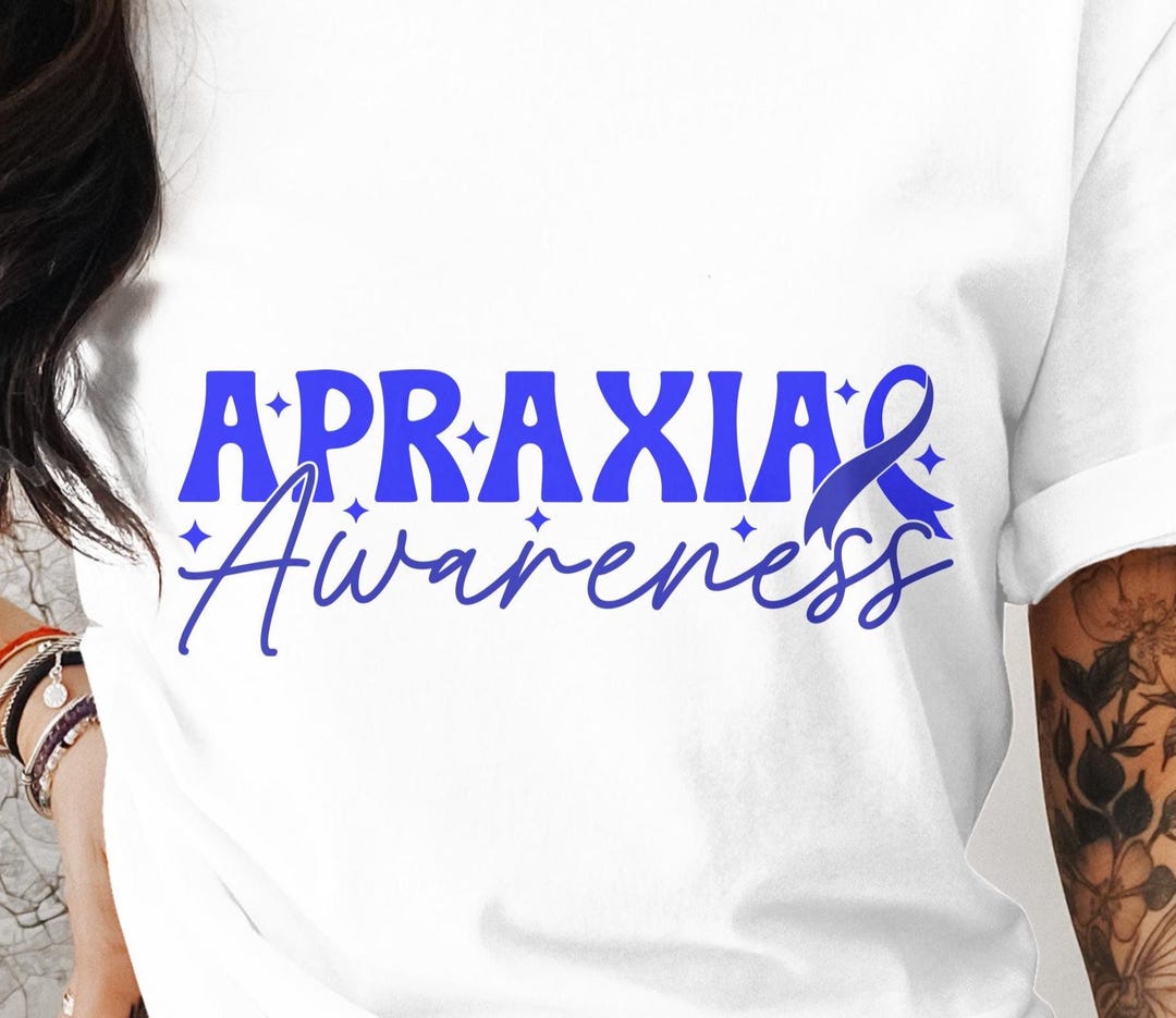 Apraxia Awareness Svg, Apraxia Awareness Svg Png, Blue Ribbon Svg ...