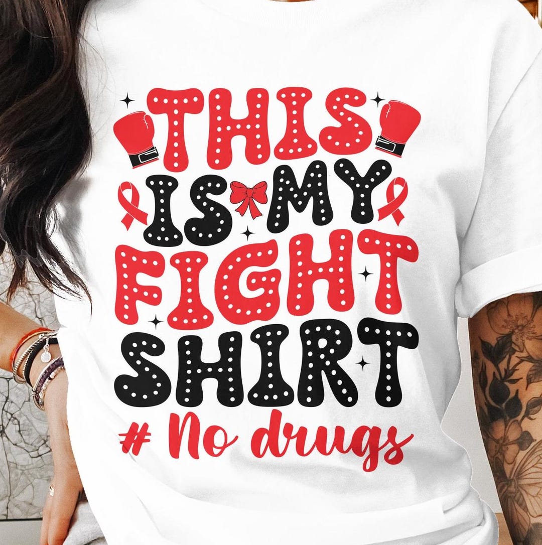Retro Red Ribbon Week Svg Png, This is My Fight Shirt Svg, Drug Free ...