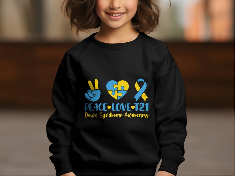 Down Syndrome Day Png Svg, Peace Love T21 Svg, Down Syndrome Awareness ...