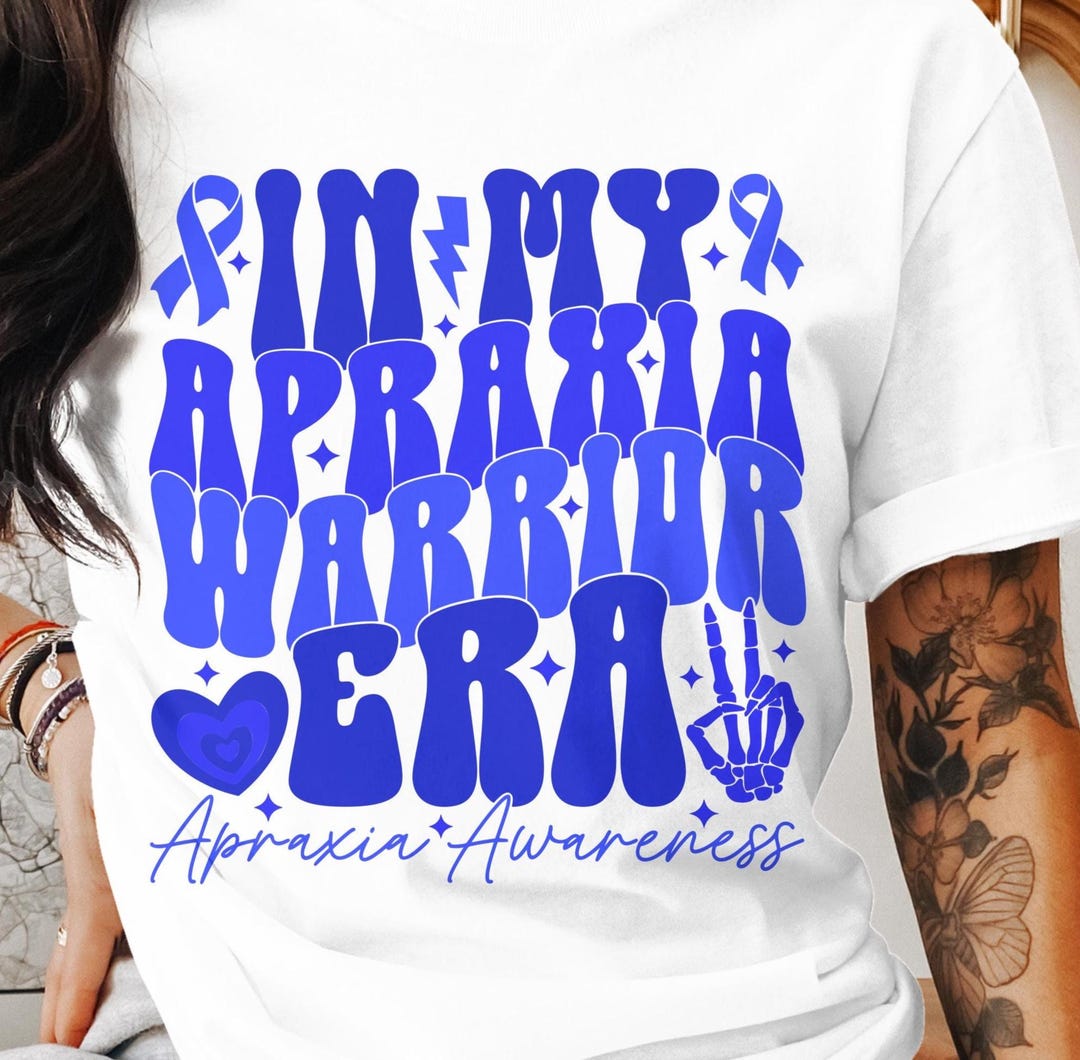 Retro in My Apraxia Warrior Era Svg, Apraxia Awareness Svg Png, Blue ...