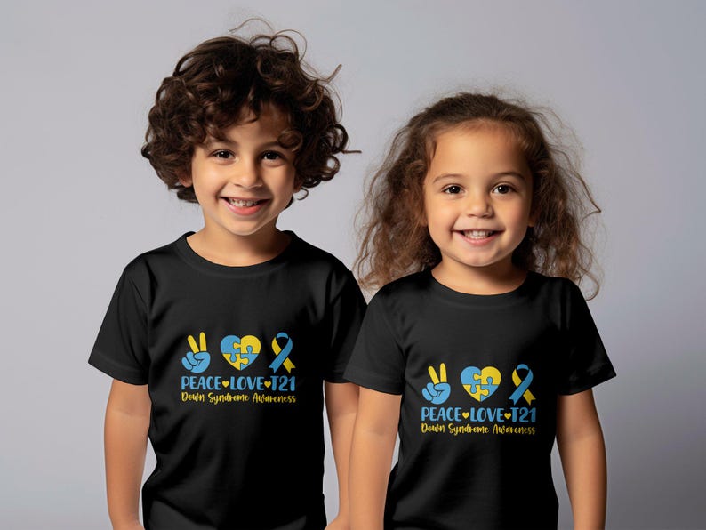 Down Syndrome Day Png Svg, Peace Love T21 Svg, Down Syndrome Awareness ...