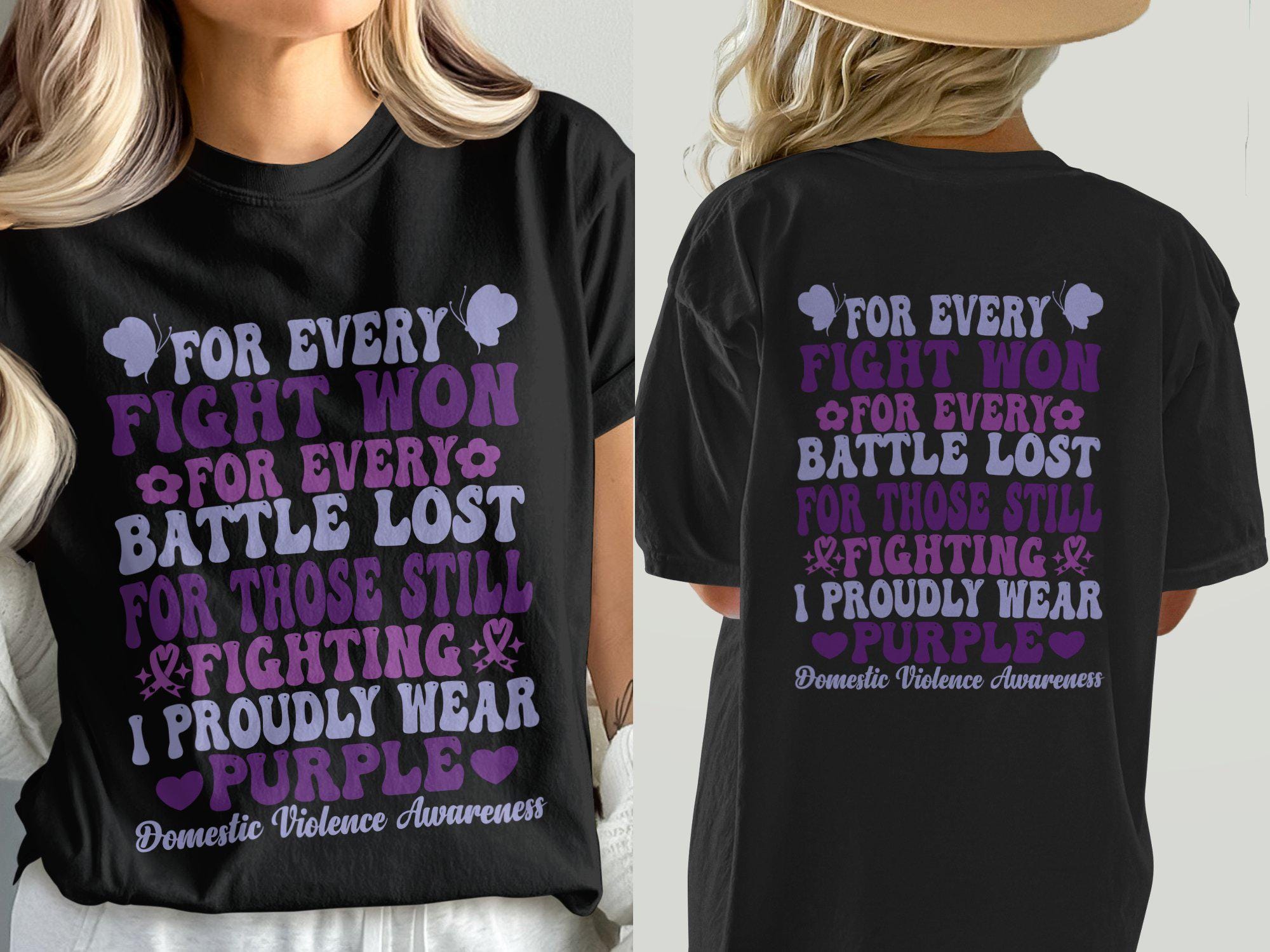 Domestic Violence Awareness SVG, PNG, Retro Purple Design (digital ...