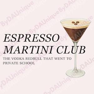 Espresso Martini Is Always The Answer PNG, Retro Aesthetic Cocktail Quote Design With Vintage Y2K Vibe Funny Alcohol Graphic Artwork