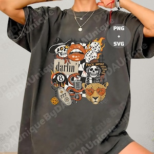 Western Punk Collage PNG, edgy country tattoo aesthetic design, perfect for cowgirl vibes, retro western art, and unique download graphic