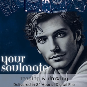 Highly Detailed Soulmate Drawing & Tarot Reading | Psychic Reading | Fast Digital Delivery | Your Future Husband or Soulmate Revealed