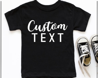 Personalized Kids T-Shirt: Soft Cotton Custom Text Tee