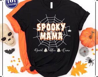 Spooky Mama Halloween Shirt: Funny Mom Graphic Tee